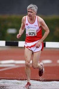 BKMas_Huberland Thierry Huberland: met sputterende hamstring naar zilver en clubrecord. (Foto: Luc DEQUICK)