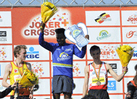 BKX-Laurens-Vanderlinden Laurens Vanderlinden: brons op het beloftenpodium. (Foto: Johnny DE CEULAERDE)