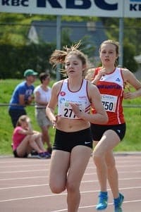 BVV_meisjes_3 Anouck tijdens haar eerste 1500m