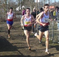 DCLA-trio-sen Drie DCLA-seniores in elkaars gezelschap, met Laurens Vanderlinden, Jean-Pierre Weerts en Lukas Van Assche. (Foto: Catherine W)