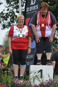 De-Raeve-Erika Erika De Raeve: twee keer zilver en evenveel keer een clubrecord. (Foto: Johnny DE CEULAERDE)