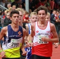 Guillaume_Grimard_BK1 Guillaume Grimard op weg naar zilver in een tactische 3000m wedstrijd