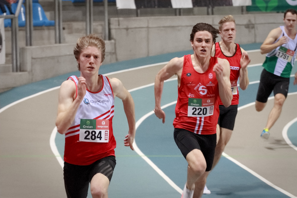 Kasper Torfs aan het werk op 200m Kasper Torfs aan het werk op 200m