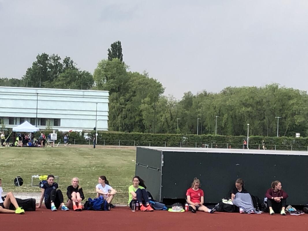 Hoogspringsters Janne Cuppens, Merel Maes en Noor Vidts Hoogspringsters Janne Cuppens, Merel Maes en Noor Vidts
